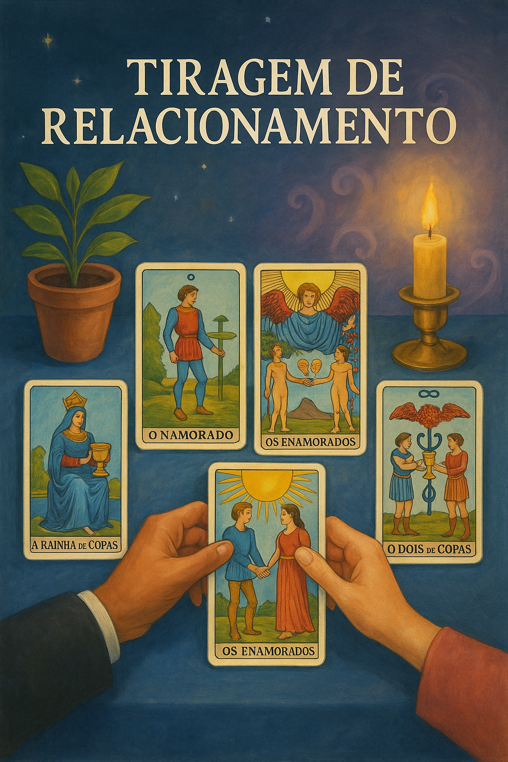 Tiragem de relacionamento com cartas de Tarot